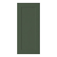 GoodHome Artemisia Matt dark green shaker Tall wall Cabinet door (W)400mm (H)895mm (T)18mm