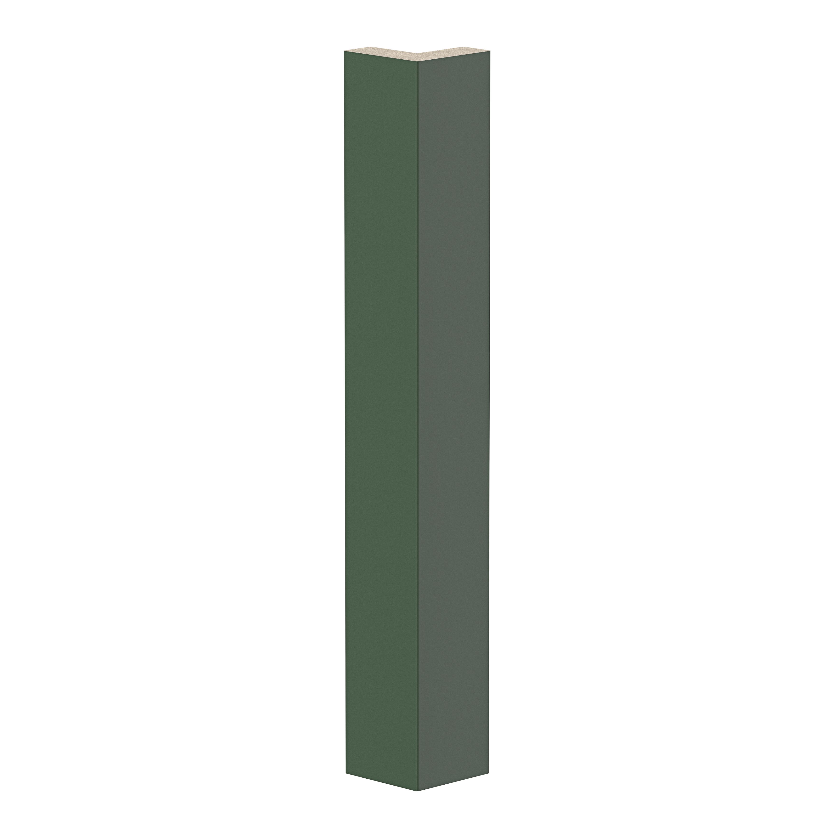 GoodHome Artemisia Matt dark green Standard Corner post, (W)48mm (L)340mm