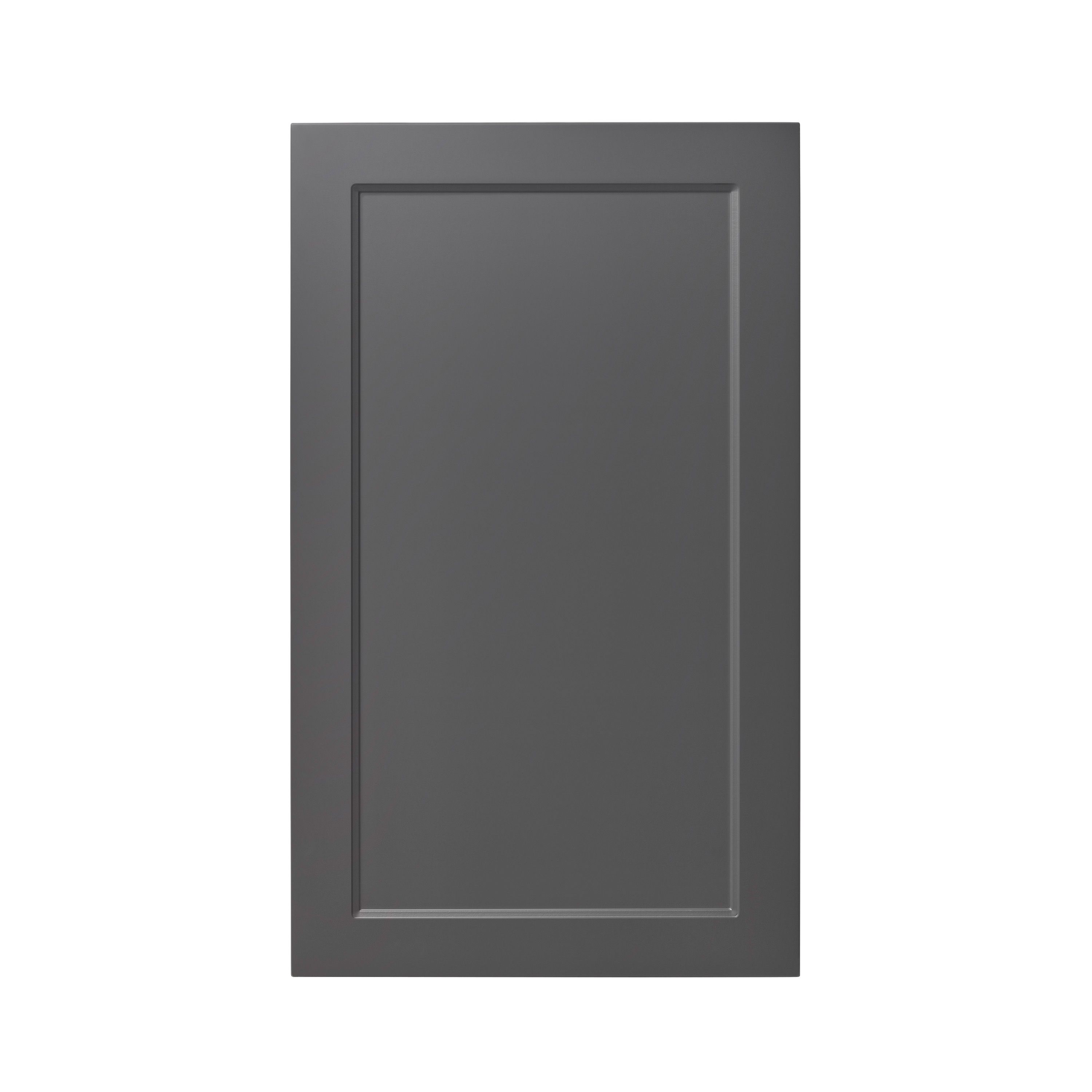 GoodHome Artemisia Matt graphite classic shaker 50:50 Larder Cabinet door (W)600mm (H)1001mm (T)18mm