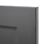 GoodHome Artemisia Matt graphite classic shaker 50:50 Larder Cabinet door (W)600mm (H)1001mm (T)18mm