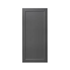 GoodHome Artemisia Matt graphite classic shaker 70:30 Larder Cabinet door (W)600mm (H)1287mm (T)18mm
