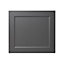 GoodHome Artemisia Matt graphite classic shaker Appliance Cabinet door (W)600mm (H)543mm (T)18mm