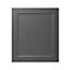 GoodHome Artemisia Matt graphite classic shaker Appliance Cabinet door (W)600mm (H)687mm (T)18mm