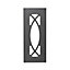 GoodHome Artemisia Matt graphite classic shaker Glazed Cabinet door (W)300mm (H)715mm (T)18mm