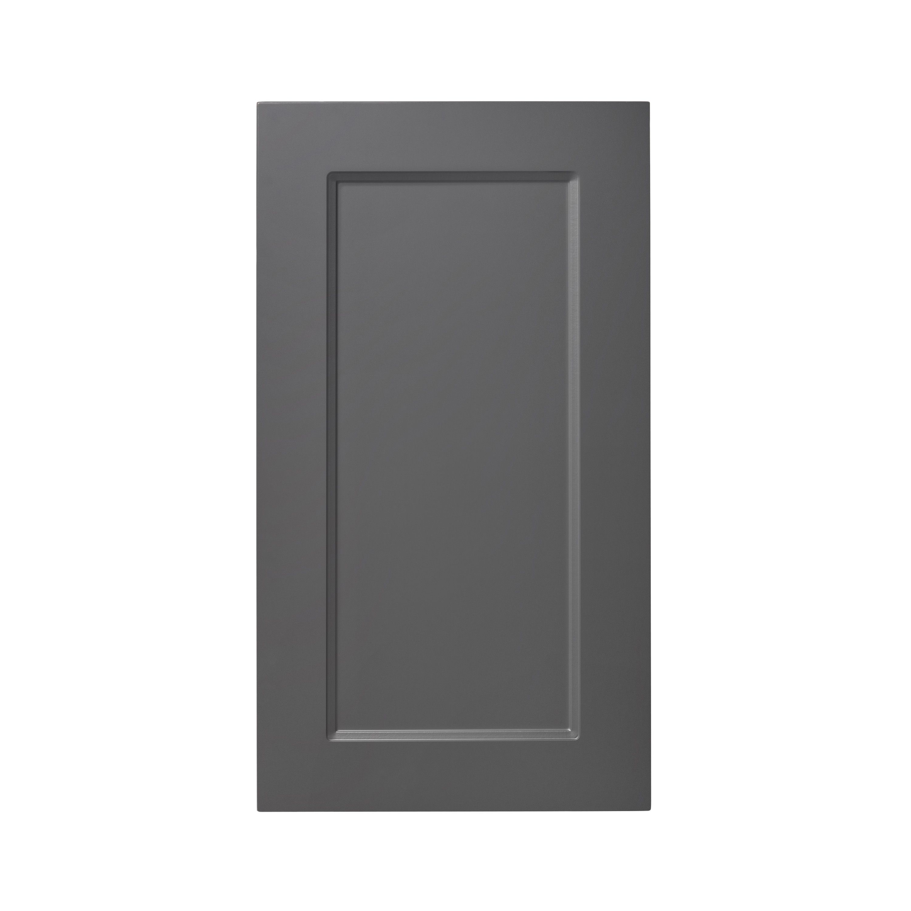 GoodHome Artemisia Matt graphite classic shaker Highline Cabinet door (W)450mm (H)715mm (T)18mm