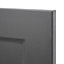 GoodHome Artemisia Matt graphite classic shaker Highline Cabinet door (W)450mm (H)715mm (T)18mm