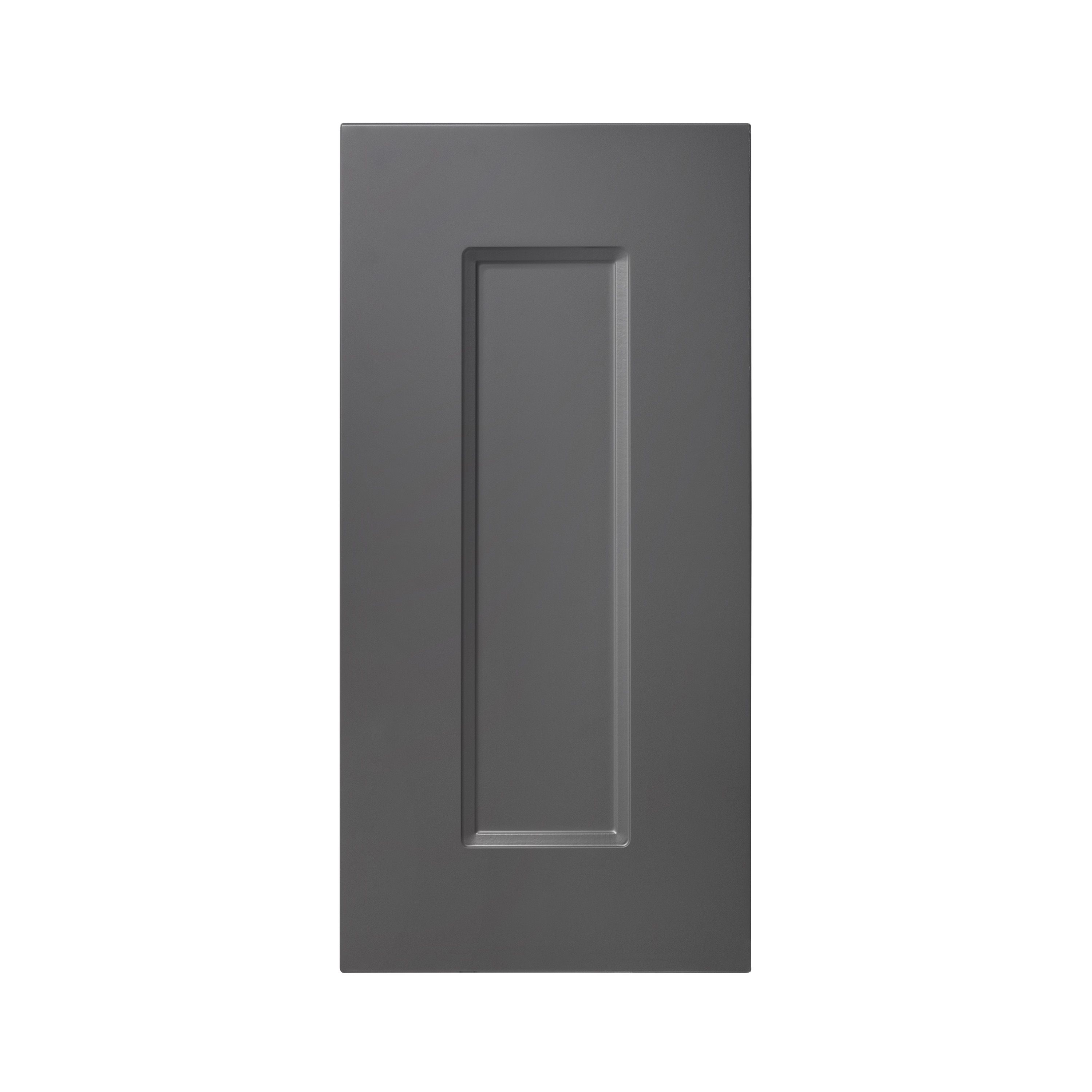 GoodHome Artemisia Matt graphite classic shaker Highline Cabinet door (W)500mm (H)715mm (T)18mm