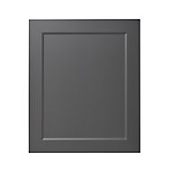 GoodHome Artemisia Matt graphite classic shaker Highline Cabinet door (W)600mm (T)18mm