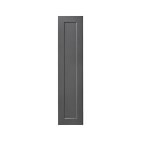 GoodHome Artemisia Matt graphite classic shaker Larder Cabinet door (W)300mm (H)1287mm (T)18mm