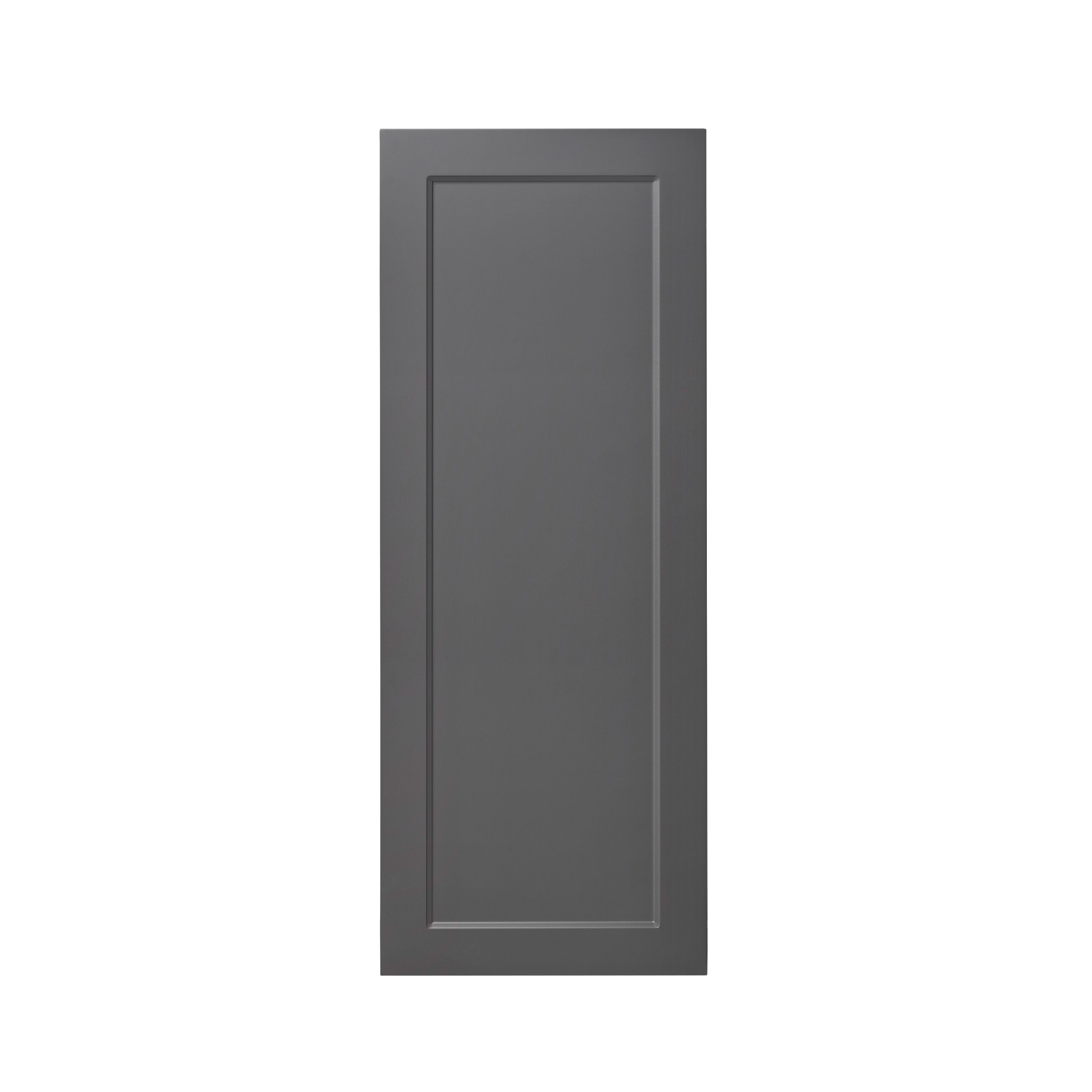 GoodHome Artemisia Matt graphite classic shaker Matt graphite Larder ...