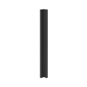 GoodHome Artemisia Matt graphite classic shaker Matt graphite Standard Corner post, (W)59mm (L)715mm