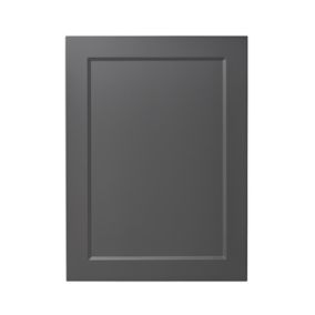 GoodHome Artemisia Matt graphite classic shaker Matt graphite Tall appliance Cabinet door (W)600mm (H)806mm (T)18mm