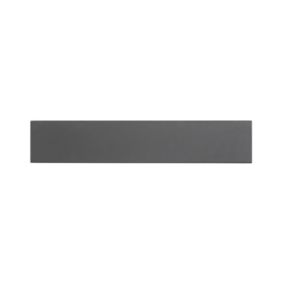 GoodHome Artemisia Matt graphite classic shaker Standard Appliance Filler panel (H)115mm (W)597mm