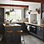 GoodHome Artemisia Matt graphite classic shaker Standard Appliance & larder Appliance End panel (H)2010mm (W)570mm, Set