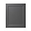 GoodHome Artemisia Matt graphite classic shaker Tall appliance Cabinet door (W)600mm (H)723mm (T)18mm