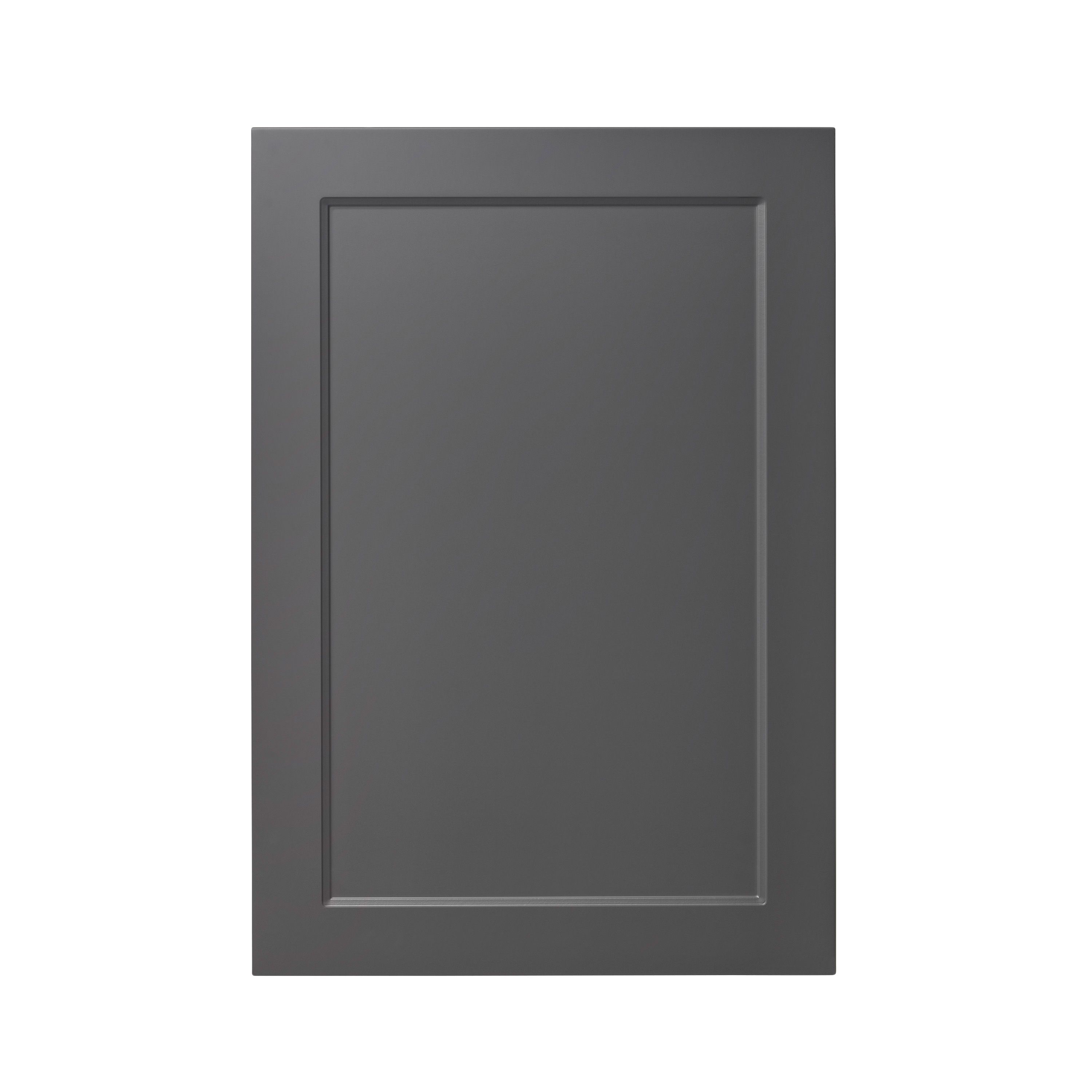 GoodHome Artemisia Matt graphite classic shaker Tall appliance Cabinet door (W)600mm (H)867mm (T)18mm