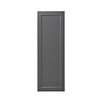 GoodHome Artemisia Matt graphite classic shaker Tall larder Cabinet door (W)500mm (H)1467mm (T)18mm