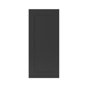 GoodHome Artemisia Matt graphite classic shaker Tall wall Cabinet door (W)400mm (H)895mm (T)18mm