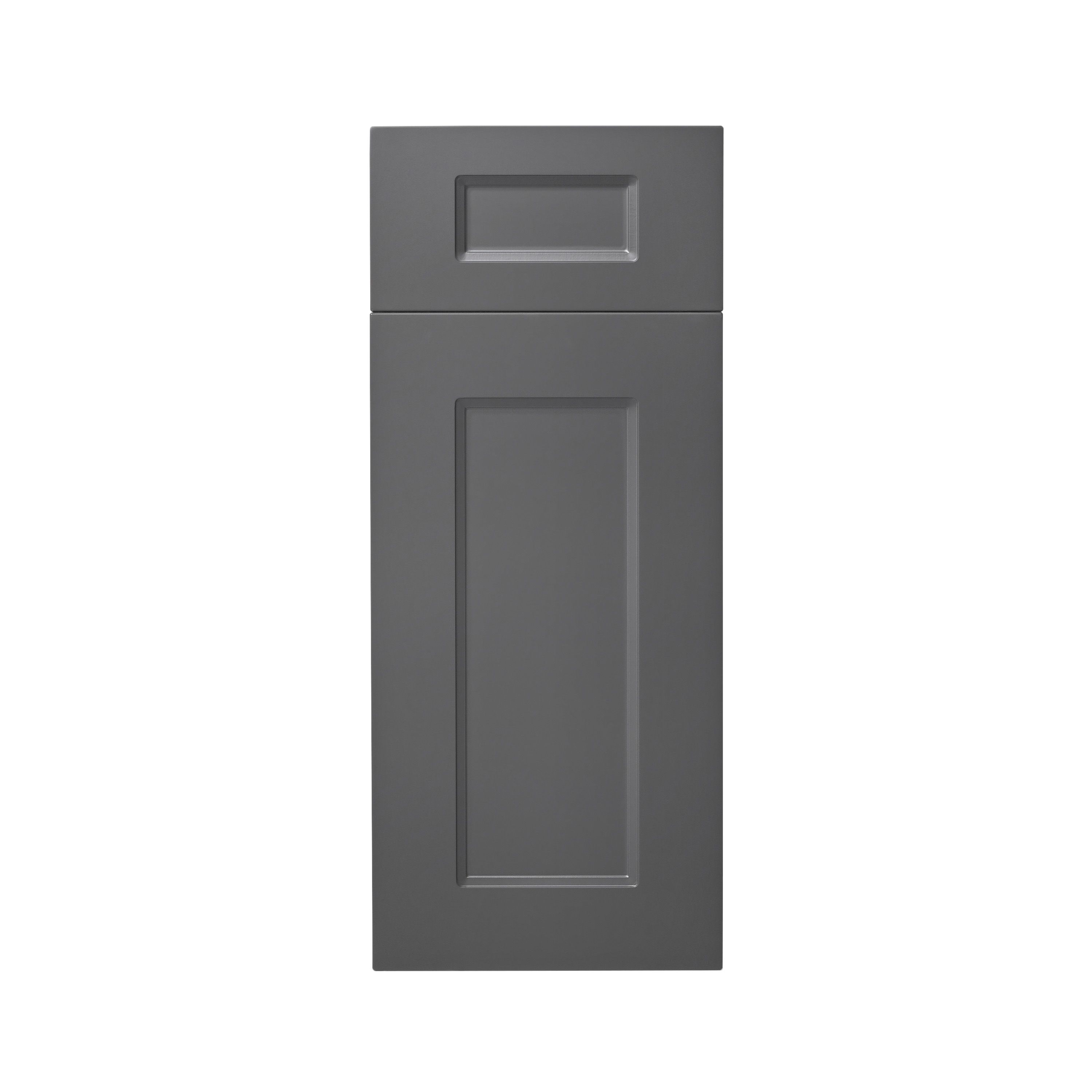 GoodHome Artemisia Matt graphite Door & drawer, (W)300mm (H)715mm (T)18mm