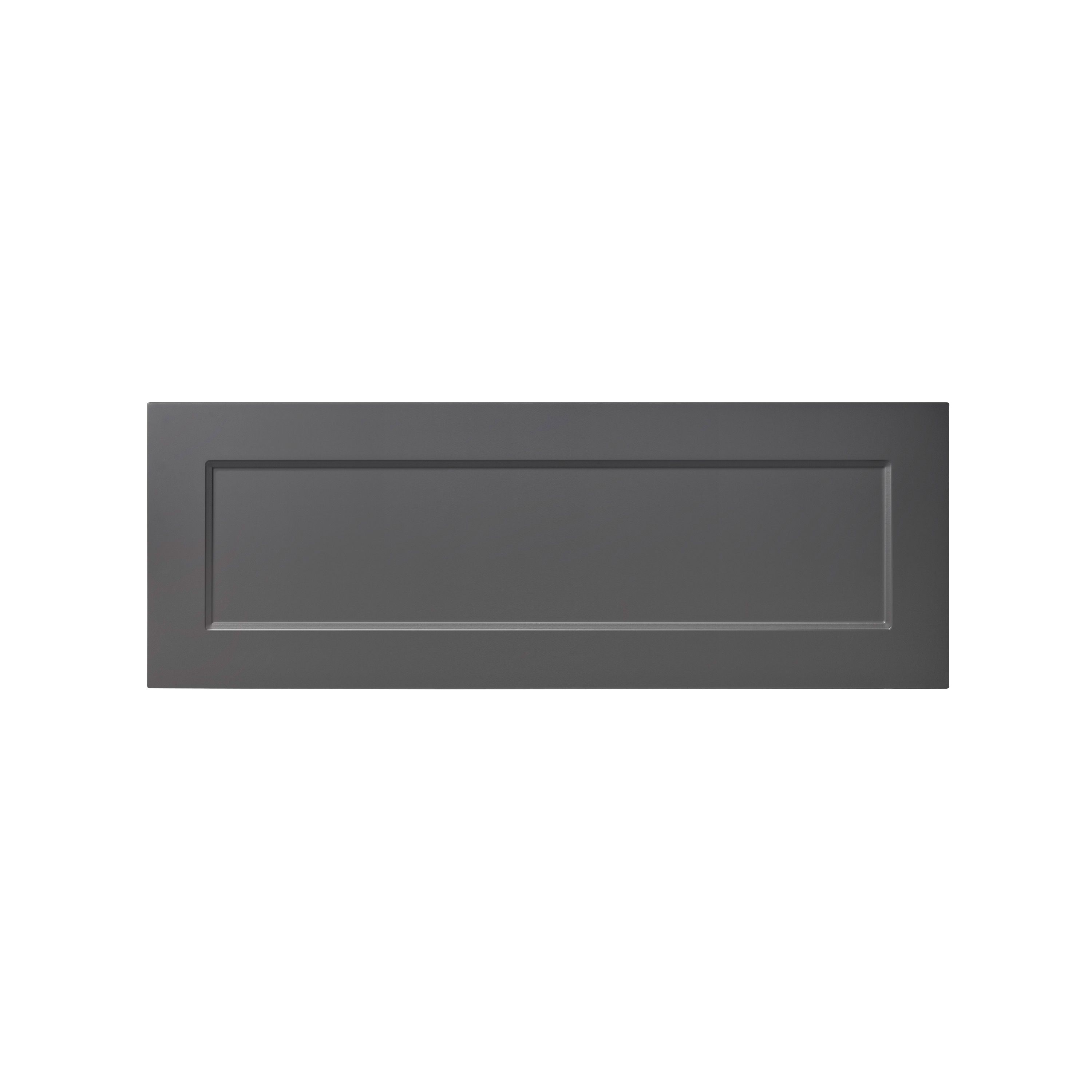 GoodHome Artemisia Matt graphite Drawer front, bridging door & bi fold door, (W)1000mm (H)356mm (T)18mm