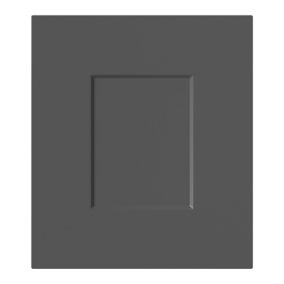 GoodHome Artemisia Matt graphite Drawer front, bridging door & bi fold door, (W)300mm (H)340mm (T)18mm