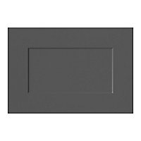 GoodHome Artemisia Matt graphite Drawer front, bridging door & bi fold door, (W)500mm (H)340mm (T)18mm