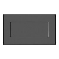 GoodHome Artemisia Matt graphite Drawer front, bridging door & bi fold door, (W)600mm (H)340mm (T)18mm