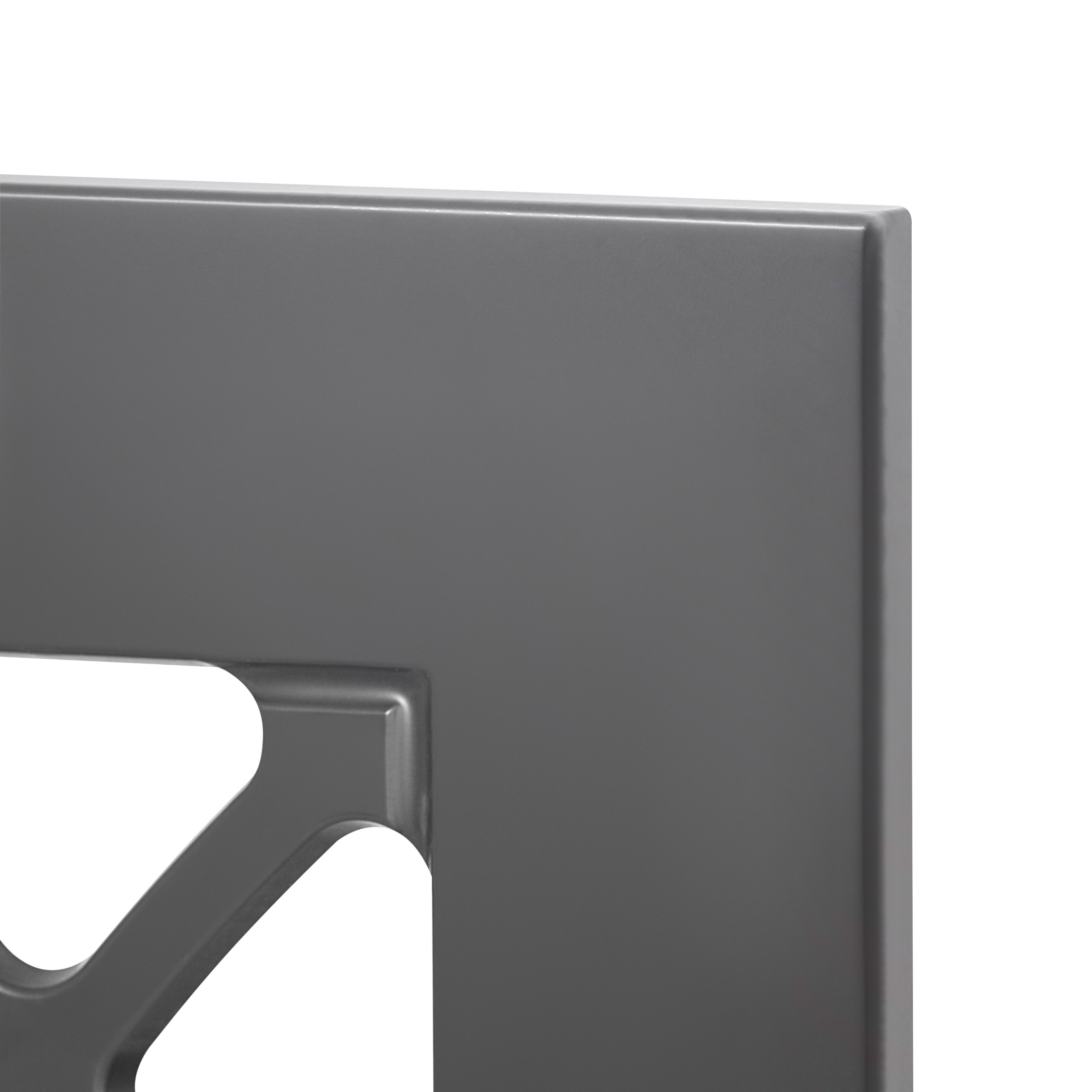 GoodHome Artemisia Matt graphite Glazed Cabinet door (W)500mm (H)715mm (T)18mm