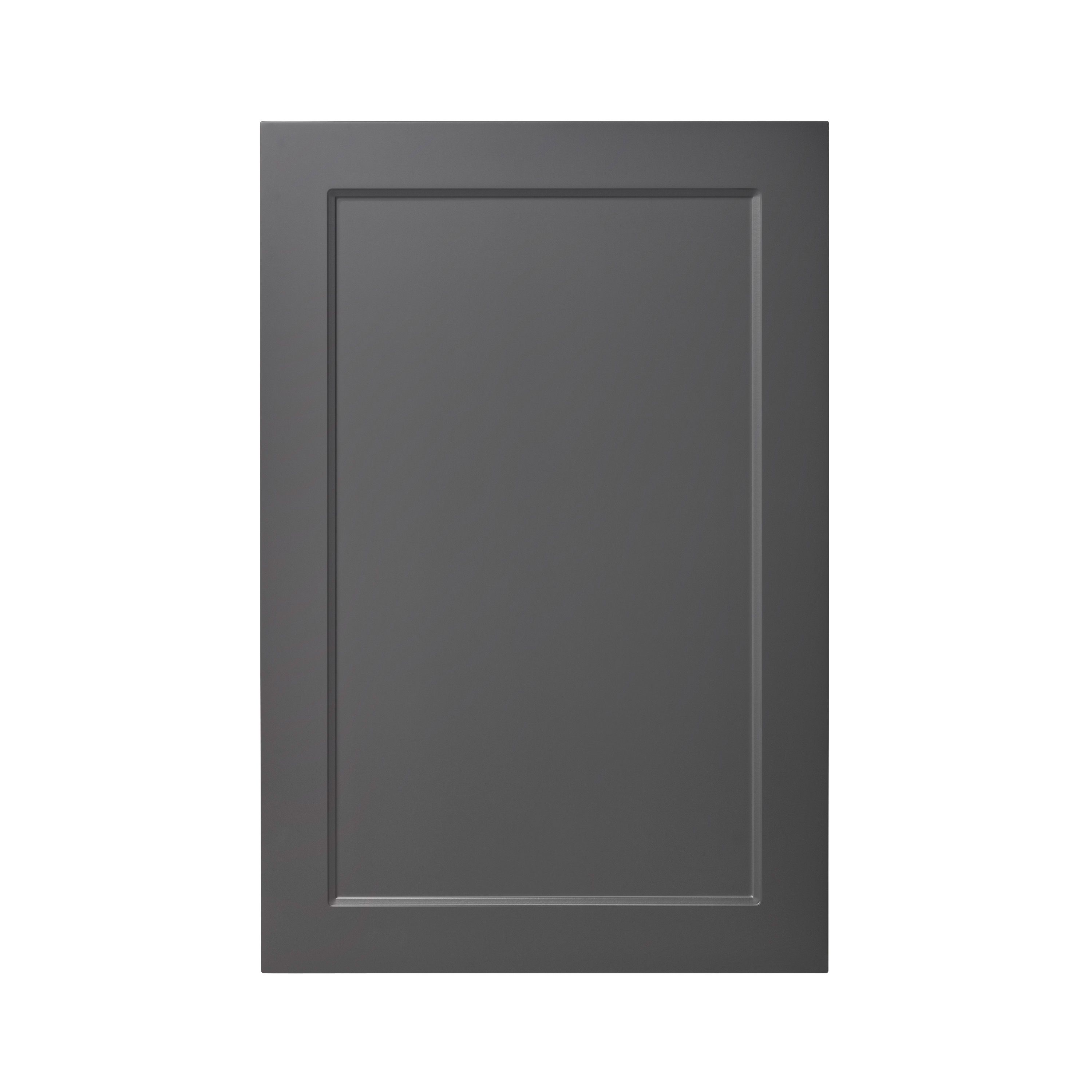 GoodHome Artemisia Matt graphite Shaker Tall wall Cabinet door (W)600mm (H)895mm (T)18mm