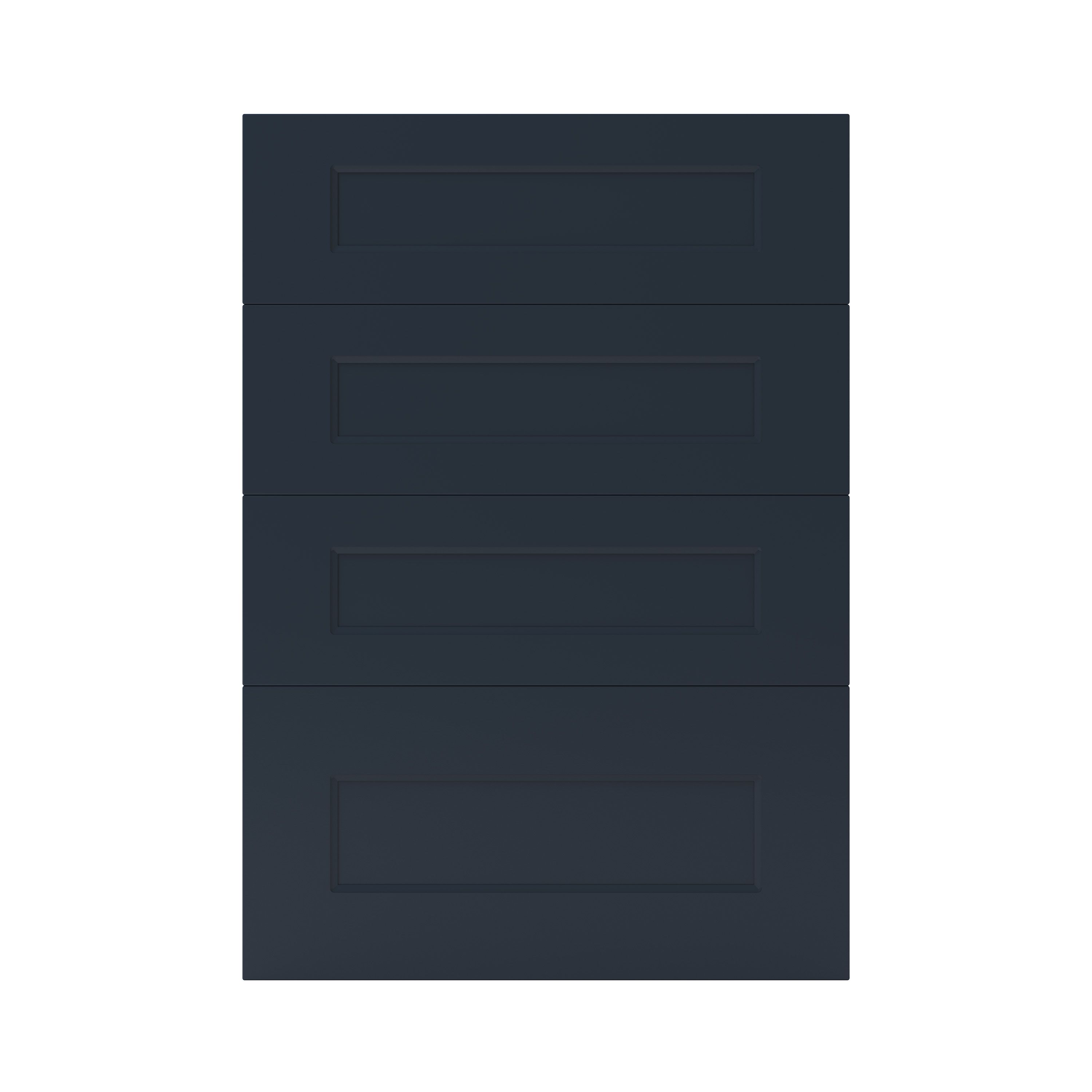 GoodHome Artemisia Matt midnight blue 4 drawer front, Pack of 1 (H)715mm (W)497mm (T)18mm