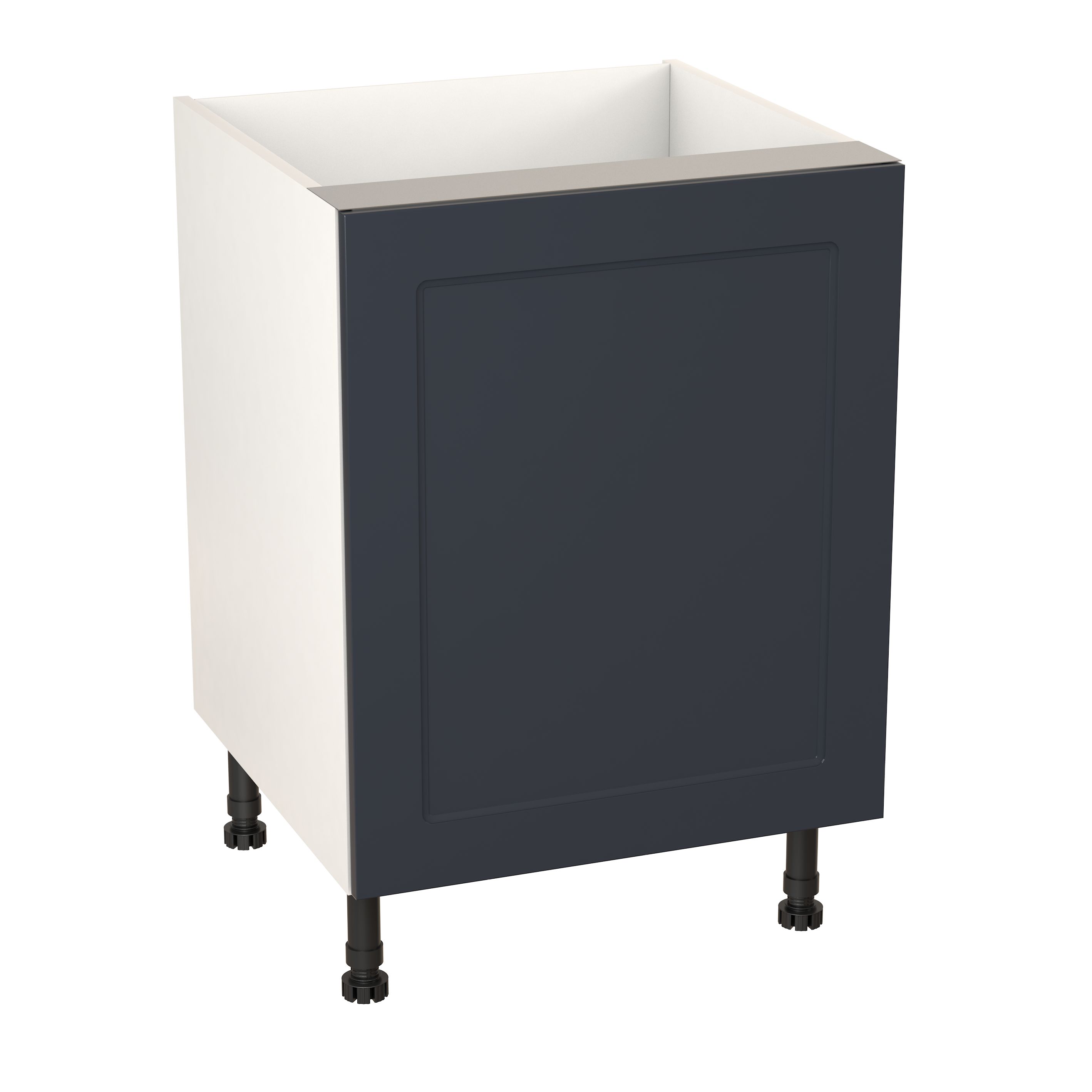 GoodHome Artemisia Matt midnight blue Base Kitchen cabinet (W) 600mm (H)720mm