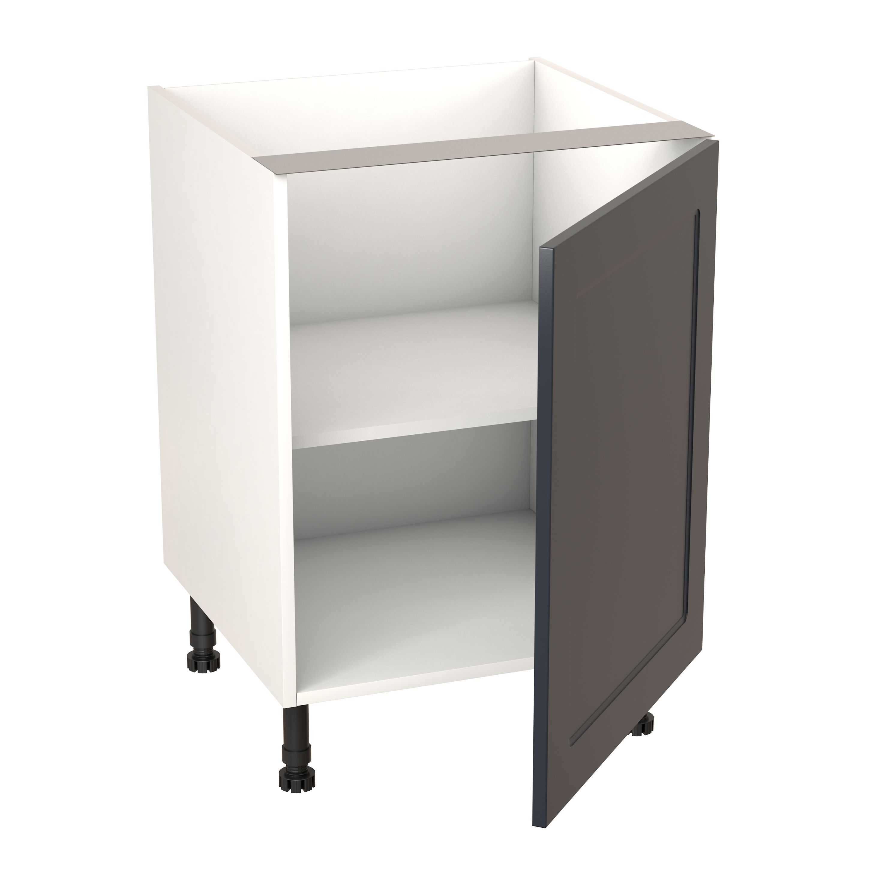 GoodHome Artemisia Matt midnight blue Base Kitchen cabinet (W) 600mm (H)720mm