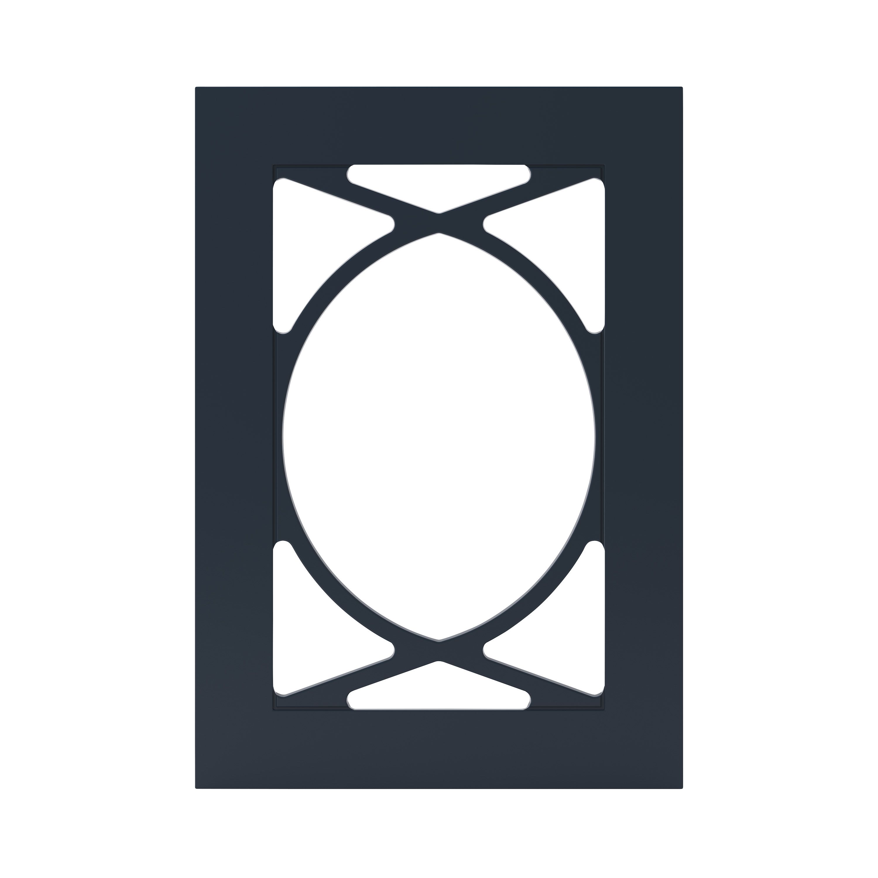 GoodHome Artemisia Matt midnight blue Classic shaker Glazed Cabinet door (W)500mm (H)715mm (T)18mm
