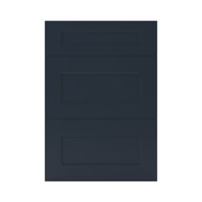 GoodHome Artemisia Matt midnight blue Drawer front, Pack of 1 (H)715mm (W)497mm (T)18mm