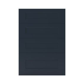 GoodHome Artemisia Matt midnight blue Drawer front, Pack of 1 (H)715mm (W)497mm (T)18mm