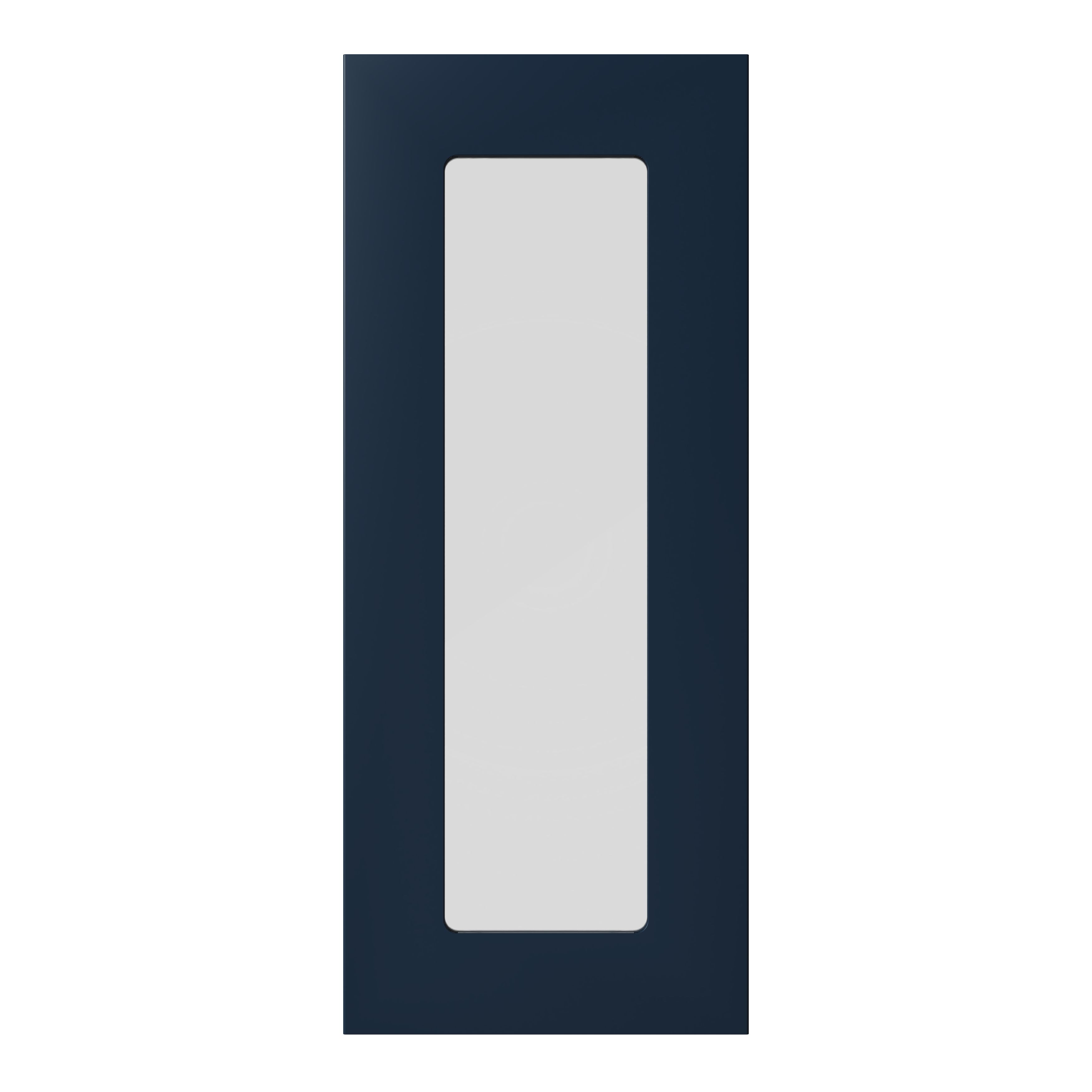 GoodHome Artemisia Matt midnight blue Glazed Cabinet door (W)300mm (H)715mm (T)18mm