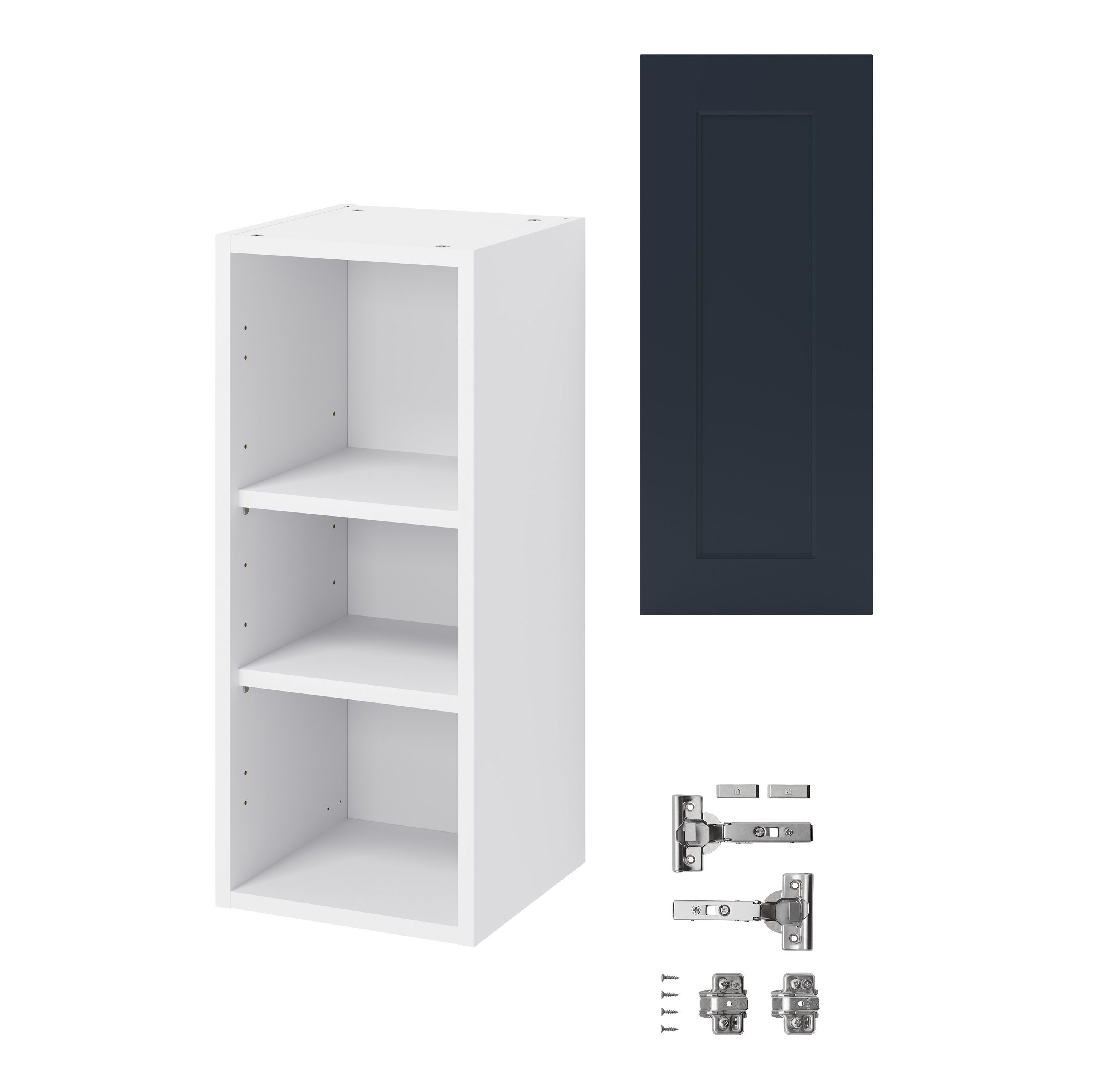 GoodHome Artemisia Matt midnight blue Wall Kitchen cabinet (W) 300mm (H)720mm