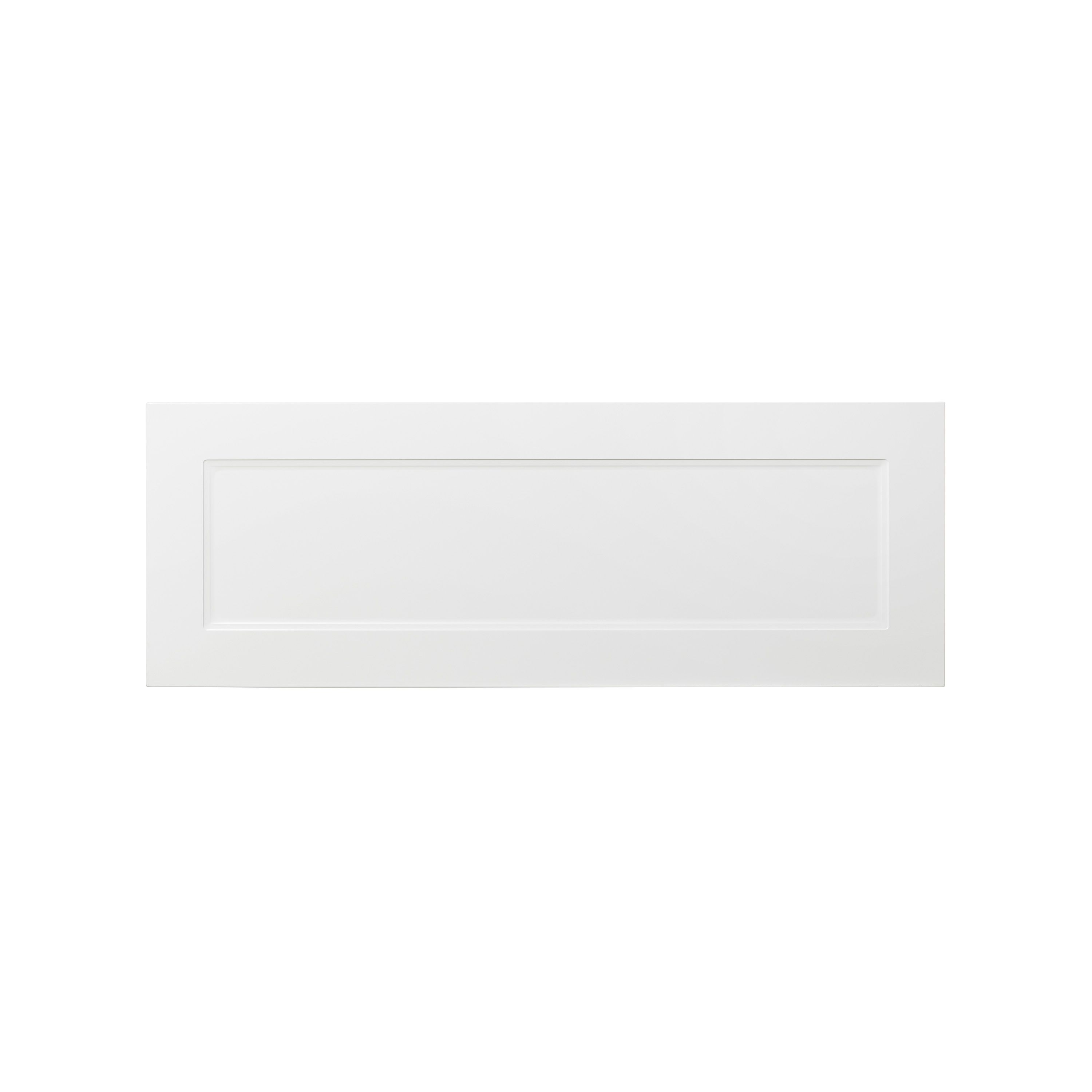 GoodHome Artemisia Matt white Classic shaker 2 drawer front, bridging door & bi-fold door 1000mm