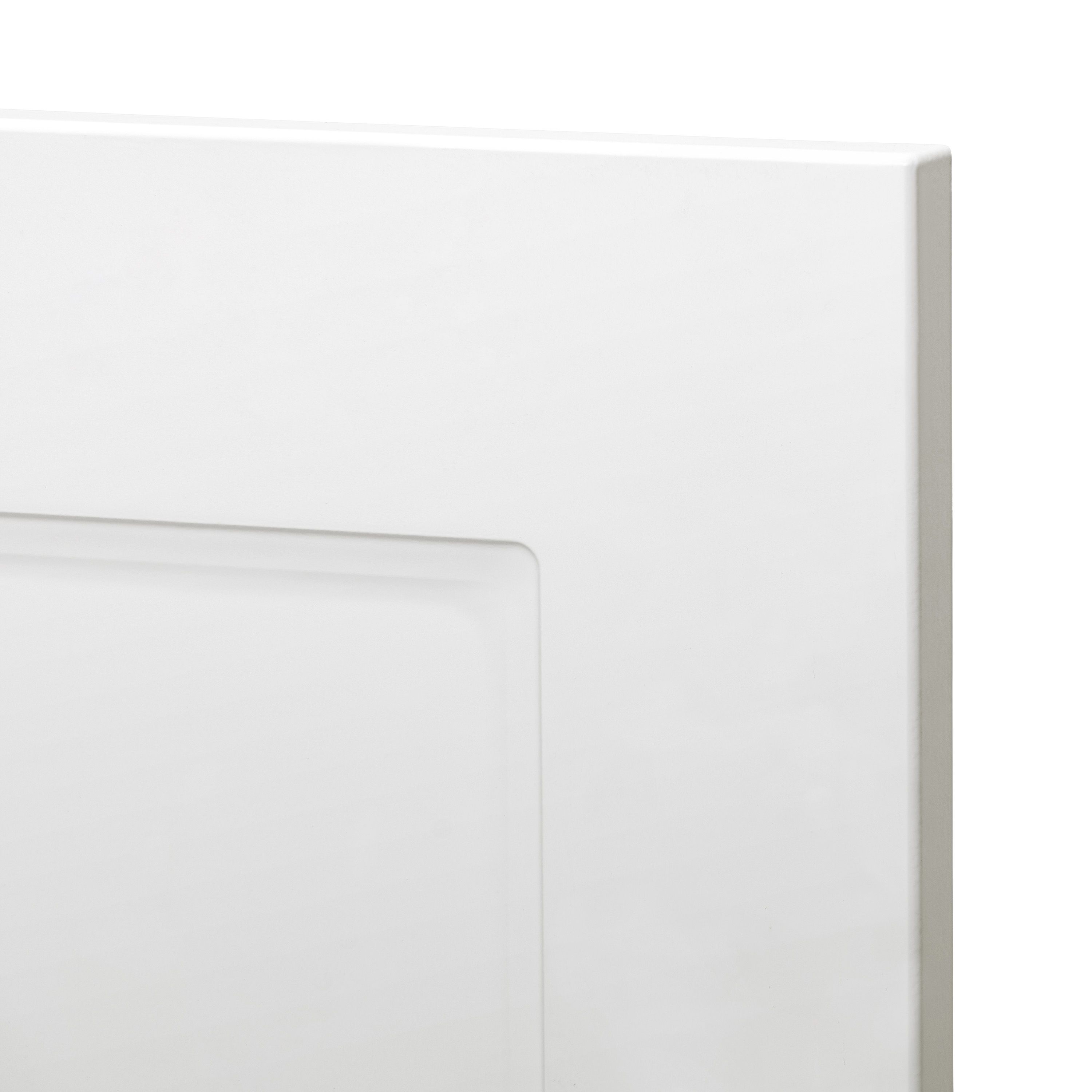 GoodHome Artemisia Matt white Classic shaker 2 drawer front, bridging door & bi-fold door 1000mm