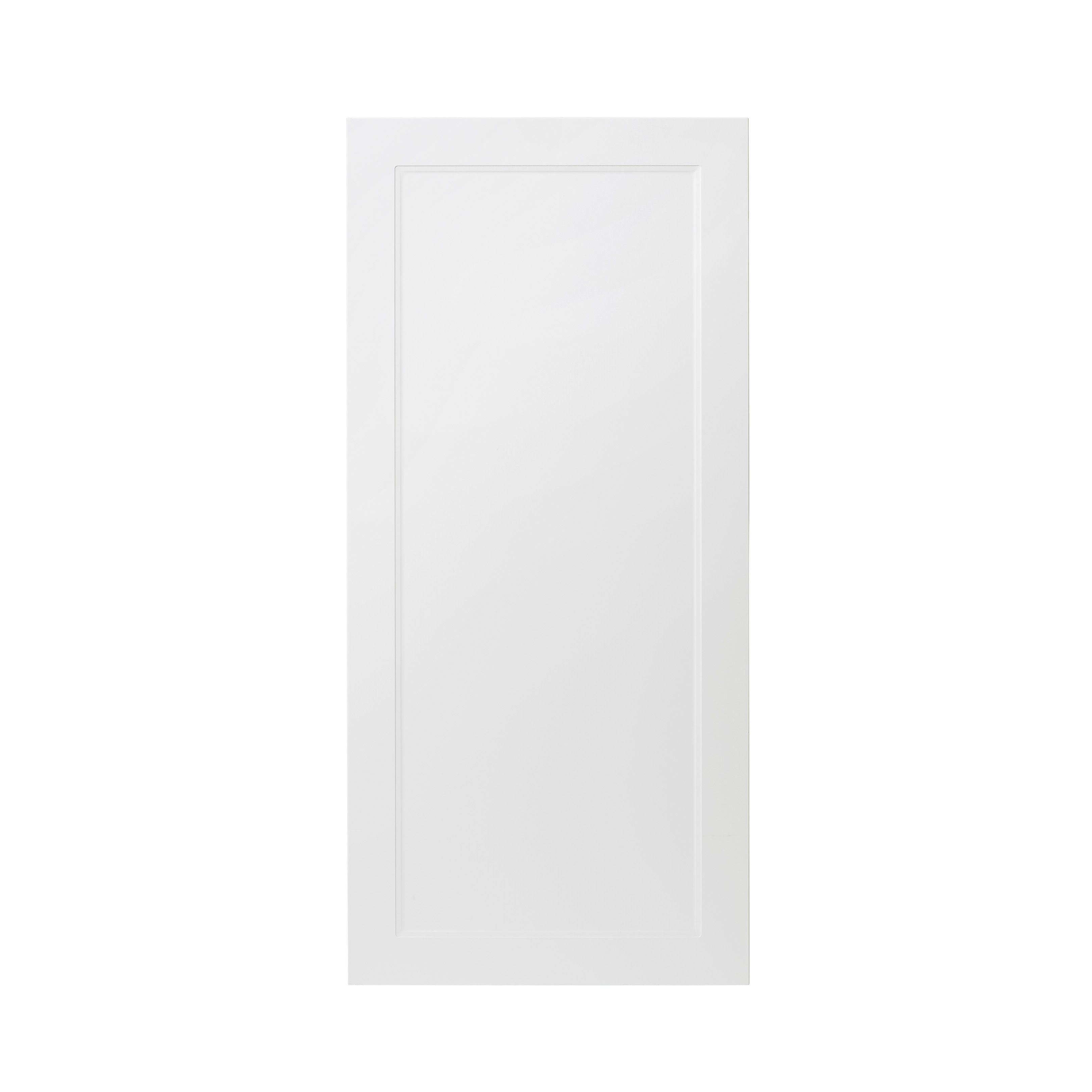 GoodHome Artemisia Matt white classic shaker 70:30 Larder Cabinet door (W)600mm (H)1287mm (T)18mm