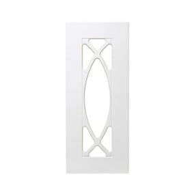 GoodHome Artemisia Matt white classic shaker Glazed Cabinet door (W)300mm (T)18mm
