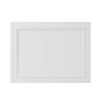 GoodHome Artemisia Matt white classic shaker moulded curve Appliance Cabinet door (W)600mm (H)453mm (T)20mm