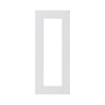 GoodHome Artemisia Matt white classic shaker moulded curve Glazed Cabinet door (W)300mm (H)715mm (T)20mm