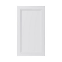 GoodHome Artemisia Matt white classic shaker moulded curve Highline Cabinet door (W)400mm (H)715mm (T)20mm