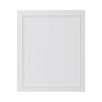 GoodHome Artemisia Matt white classic shaker moulded curve Highline Cabinet door (W)600mm (H)715mm (T)20mm