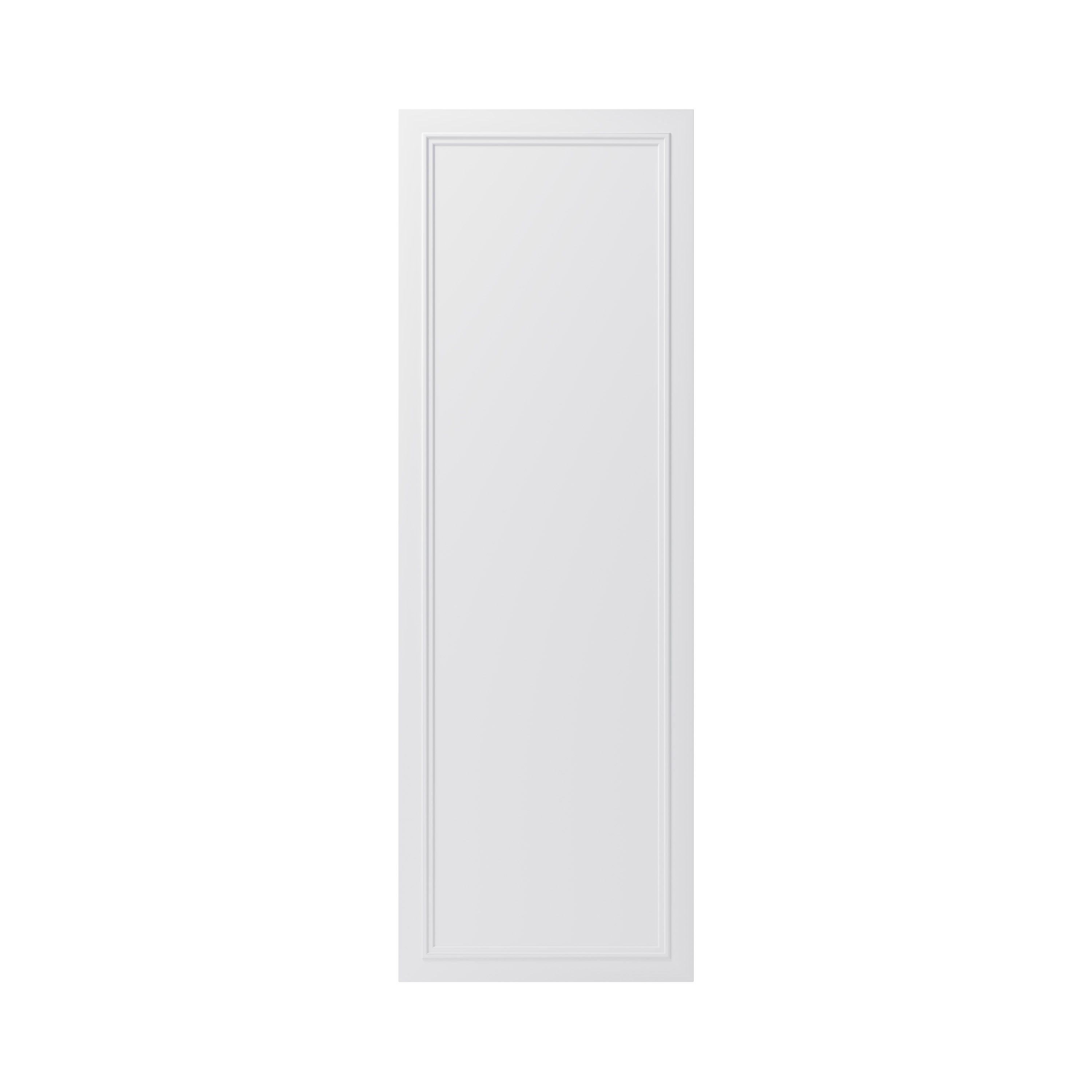 GoodHome Artemisia Matt white classic shaker moulded curve Matt white Tall larder Cabinet door (W)500mm (H)1467mm (T)20mm