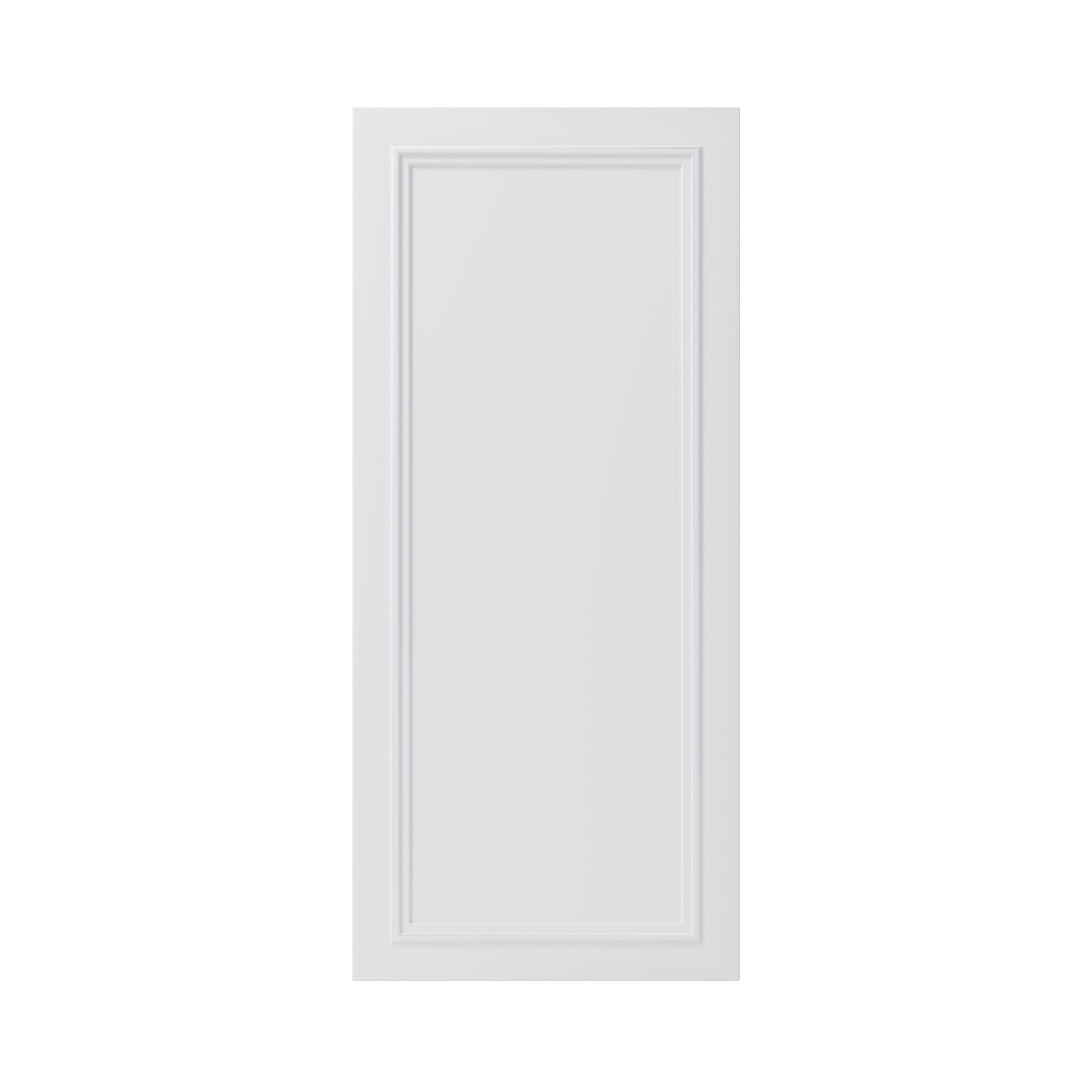 GoodHome Artemisia Matt white classic shaker moulded curve Matt white Tall wall Cabinet door (W)400mm (H)895mm (T)20mm