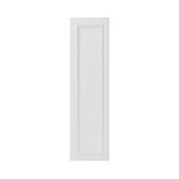 GoodHome Artemisia Matt white classic shaker moulded curve Tall wall Cabinet door (W)250mm (H)895mm (T)20mm