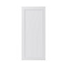 GoodHome Artemisia Matt white classic shaker moulded curve Tall wall Cabinet door (W)400mm (H)895mm (T)20mm