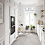 GoodHome Artemisia Matt white classic shaker Tall appliance Cabinet door (W)600mm (H)633mm (T)18mm